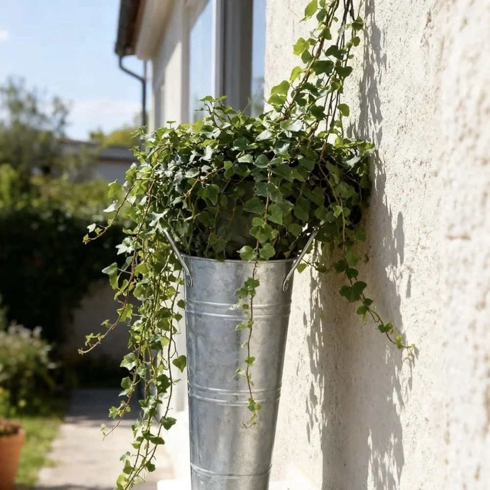 6 Pack 10Inch Galvanized Flower Bar Buckets, Flower Buckets for Flower Bar,